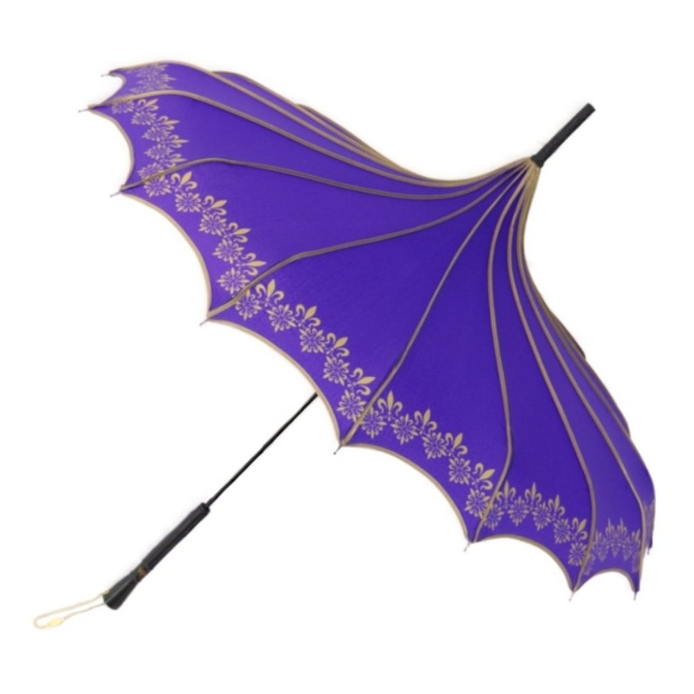 Purple/Gold Parasol Style Umbrella by Nola Fabiola